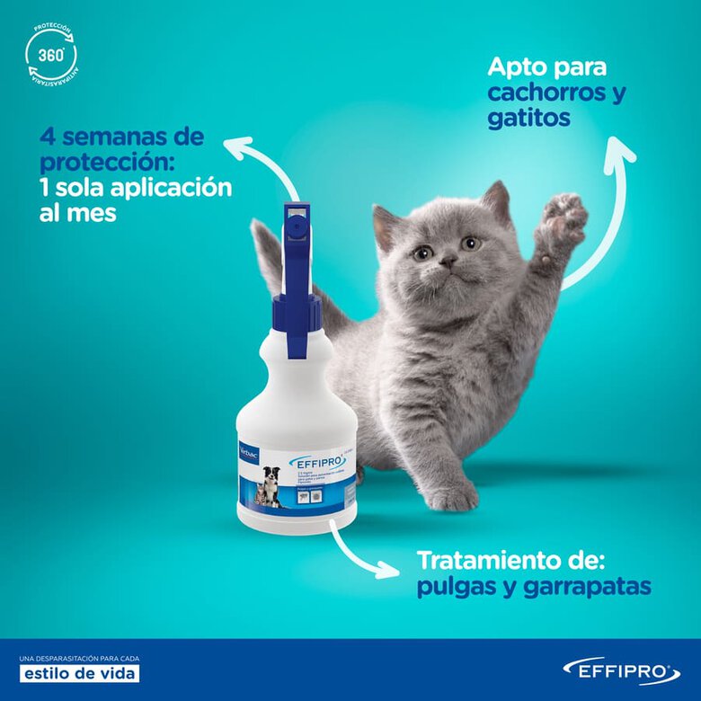 Effipro Spray antiparasitario para perro y gato, , large image number null
